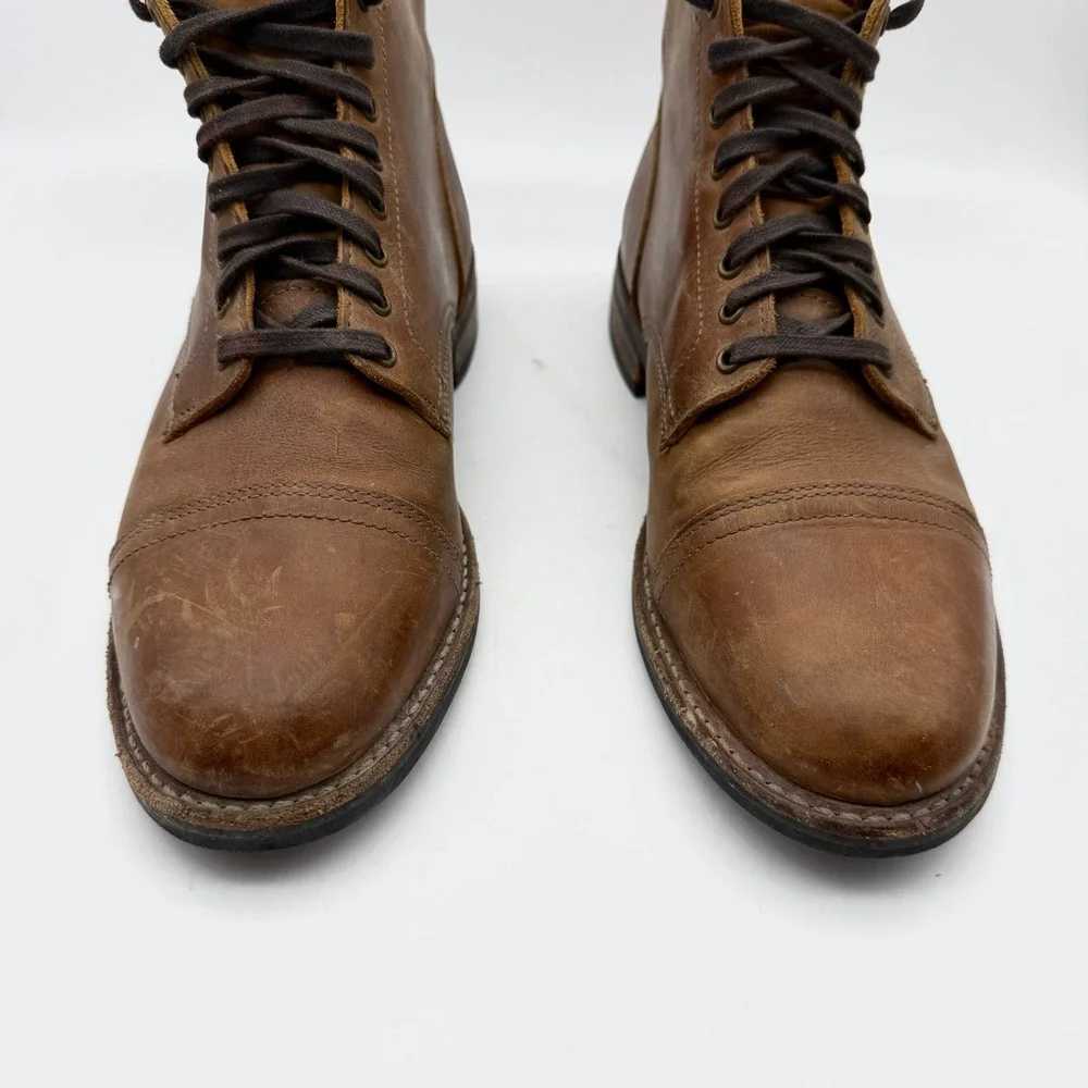 Thursday Boot Co Men's size 10 D Combat Ankle Boots Brown Leather Lace up